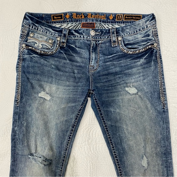 Rock Revival Raven Ankle skinny Size 33 - Picture 2 of 11